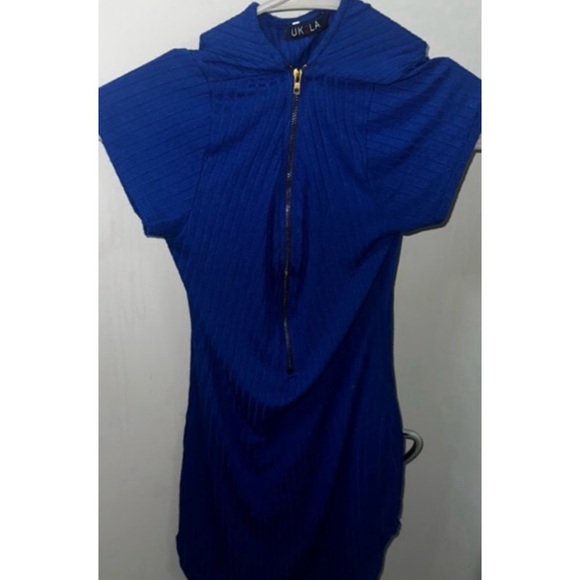 Forever 21 UK LA Blue Zippered Short Mini-Dress - Picture 6 of 6